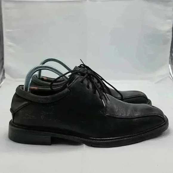 Nunn Bush Other - Nunn Bush Mens Black Marcell Lace Up Bike Toe Leather Oxford Dress Shoes Size 8M